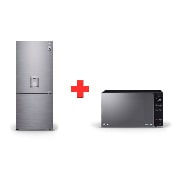 Vista frontal de Combo Nevera -420lts -DoorCooling & Microondas - 25lts -Smart Inverter GB41WPP.MS0936G